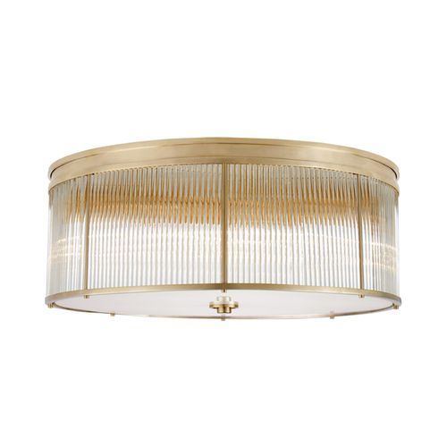 Allen Grande Flush Mount – Natural Brass