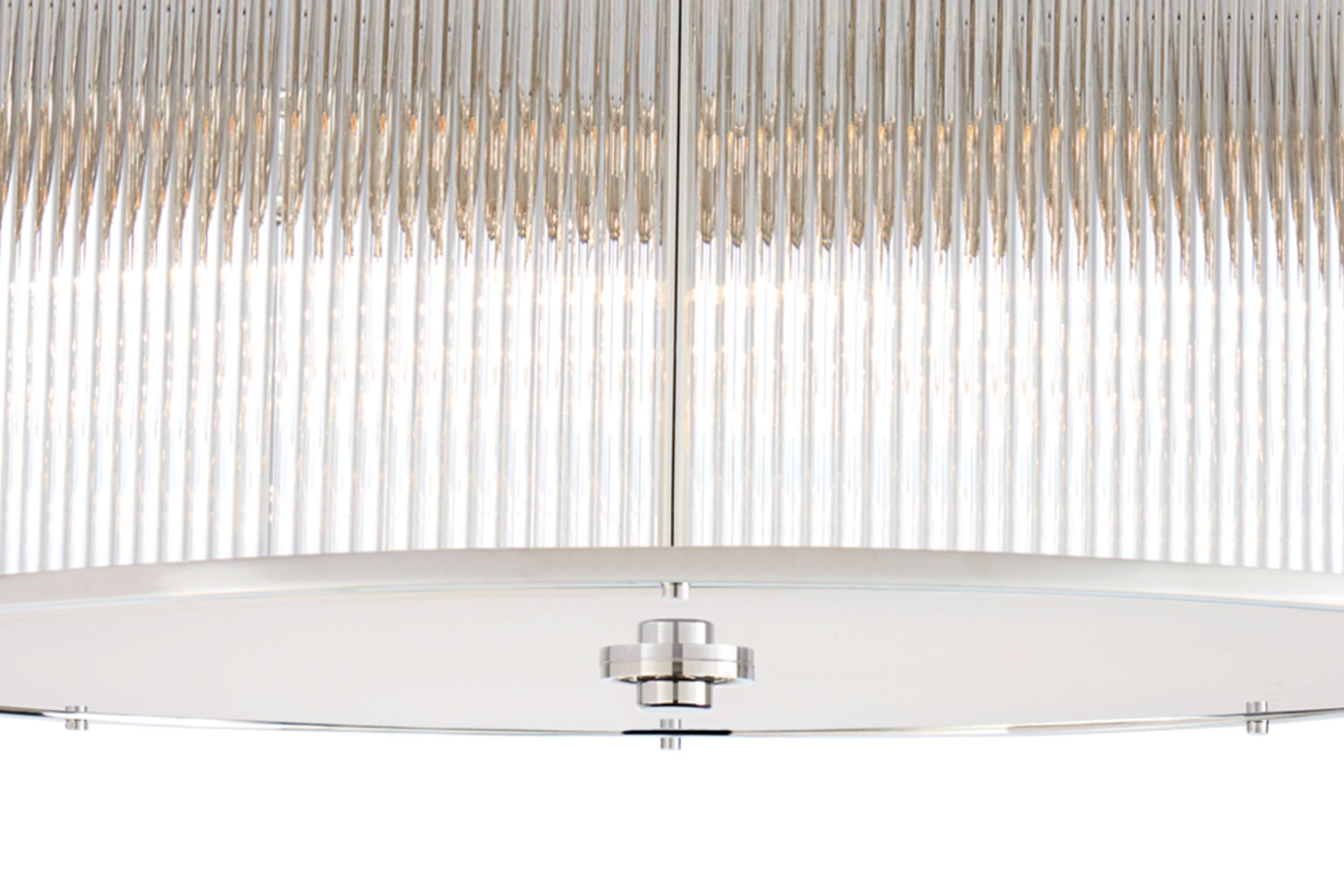 Allen Grande Flush Mount – Polished Nickel