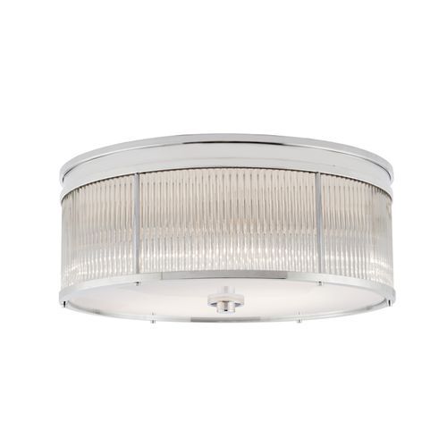 Allen Large Round Flush Mount – Nickel