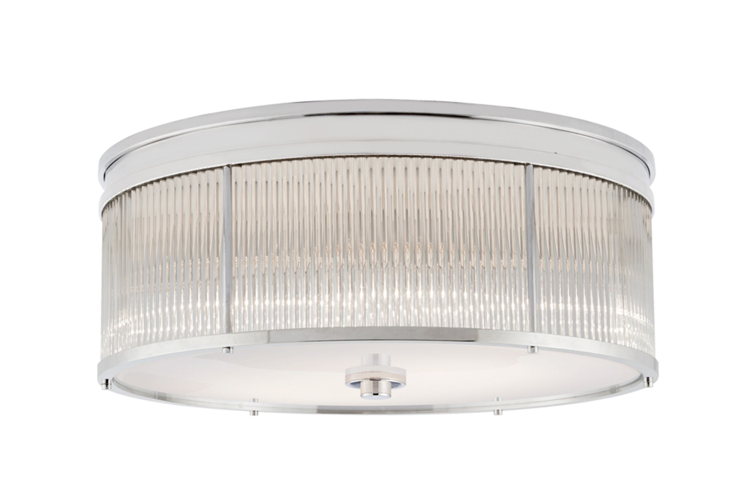 Allen Large Round Flush Mount – Nickel