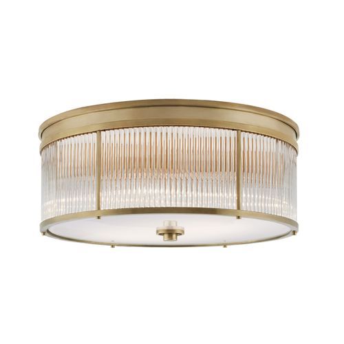 Allen Large Round Flush Mount – Brass