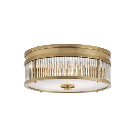 Allen Small Round Flush Mount – Brass