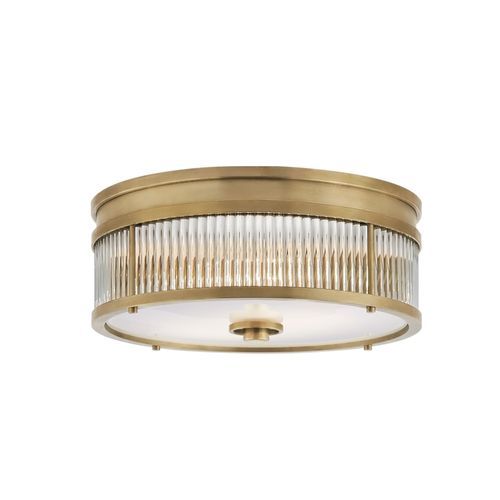 Allen Small Round Flush Mount – Brass