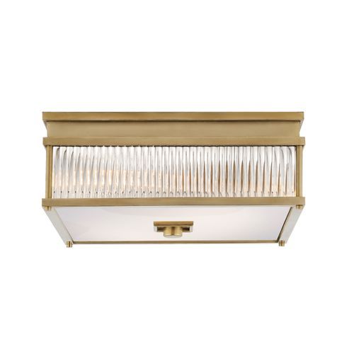 Allen Square Flush Mount – Brass