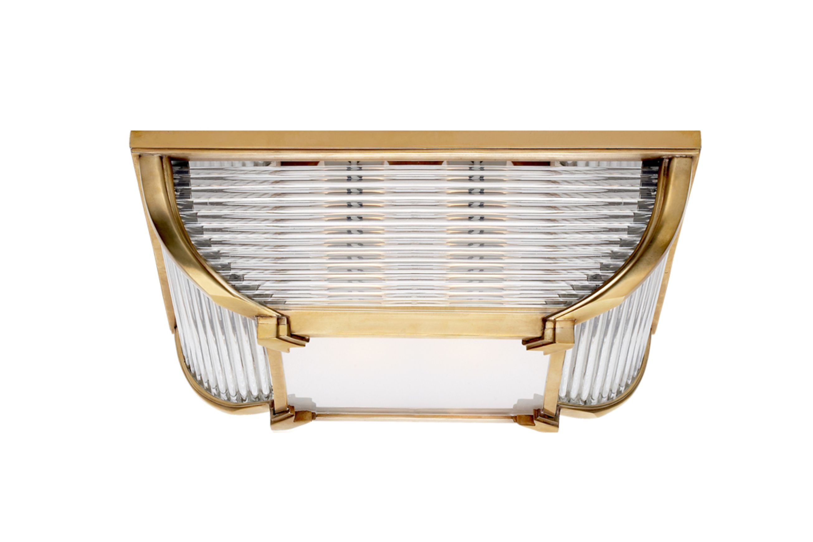 Perry Large Flush Mount – Brass