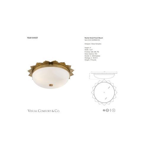 Alexa Hampton Rachel Small Flush Mount