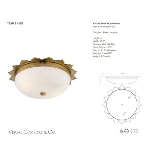 Alexa Hampton Rachel Small Flush Mount