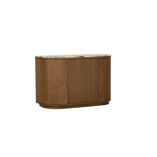 Oberon Crescent Marble Storage Unit