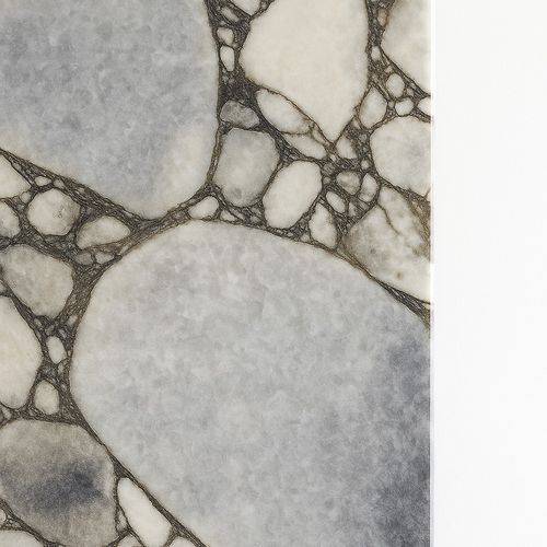 Crescent Arch Mirror - Milky Blue