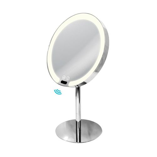 Tabletop Magnifying Sensor LED Mirror - Chrome