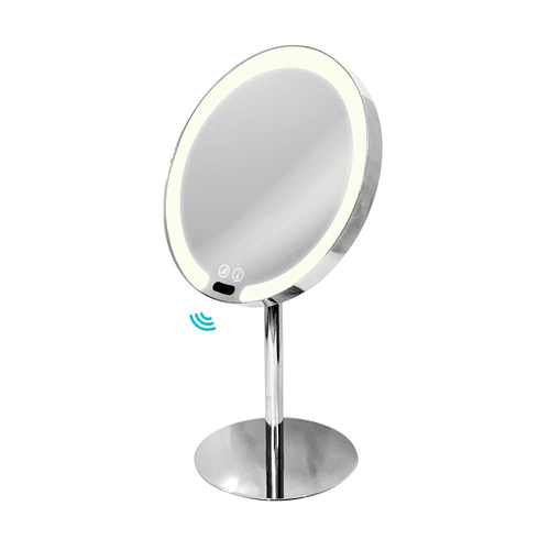 Tabletop Magnifying Sensor LED Mirror - Chrome