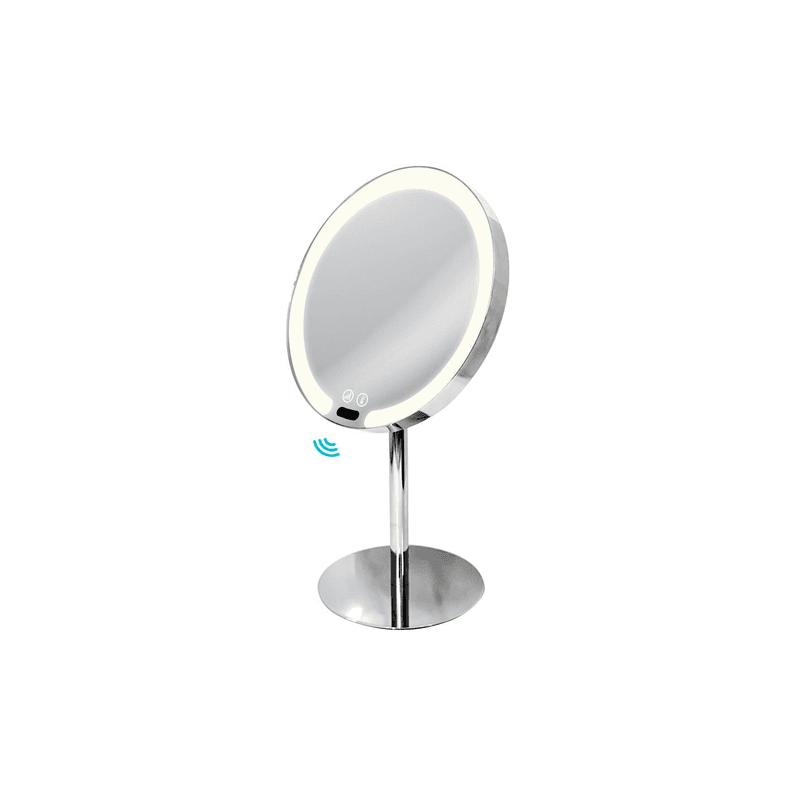 Tabletop Magnifying Sensor LED Mirror - Chrome