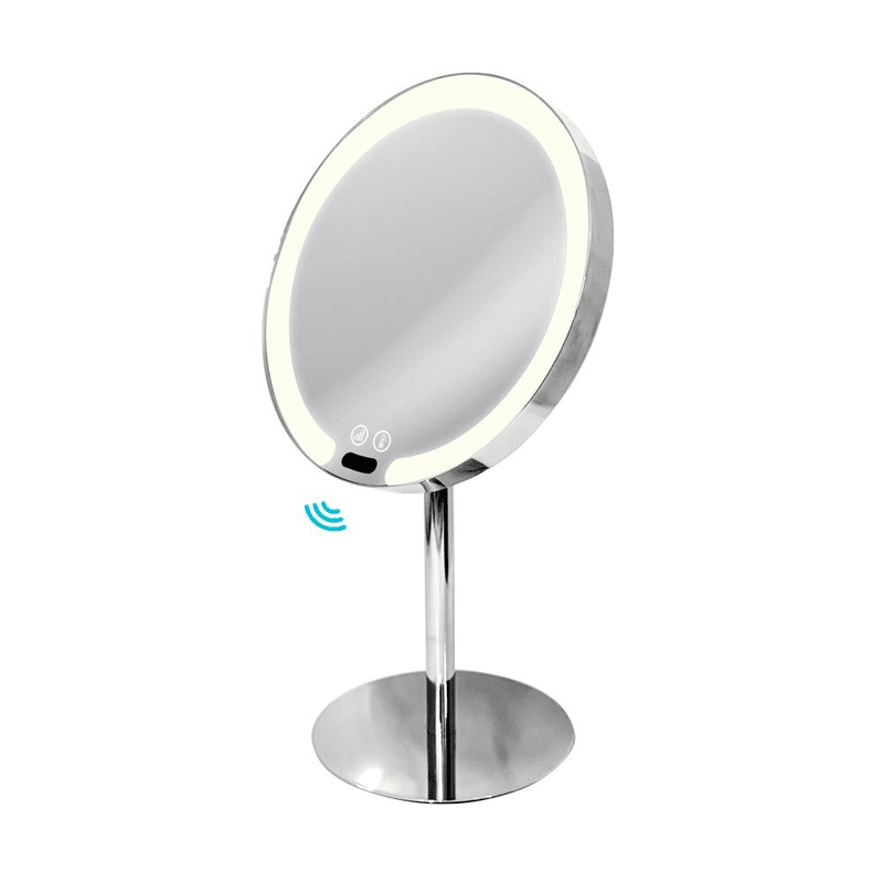 Tabletop Magnifying Sensor LED Mirror - Chrome