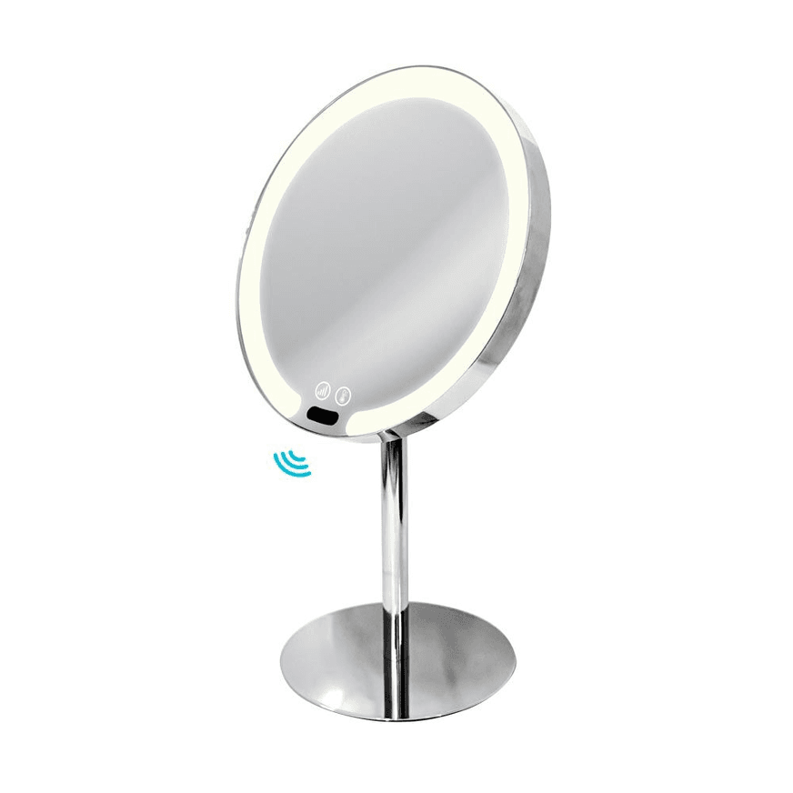 Tabletop Magnifying Sensor LED Mirror - Chrome