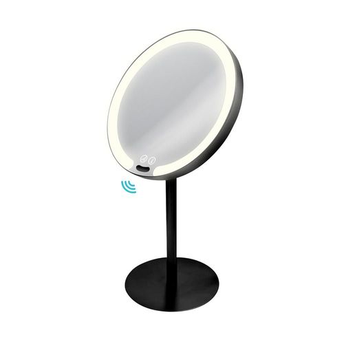 Tabletop Magnifying Sensor LED Mirror - Black