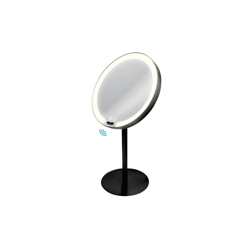 Tabletop Magnifying Sensor LED Mirror - Black