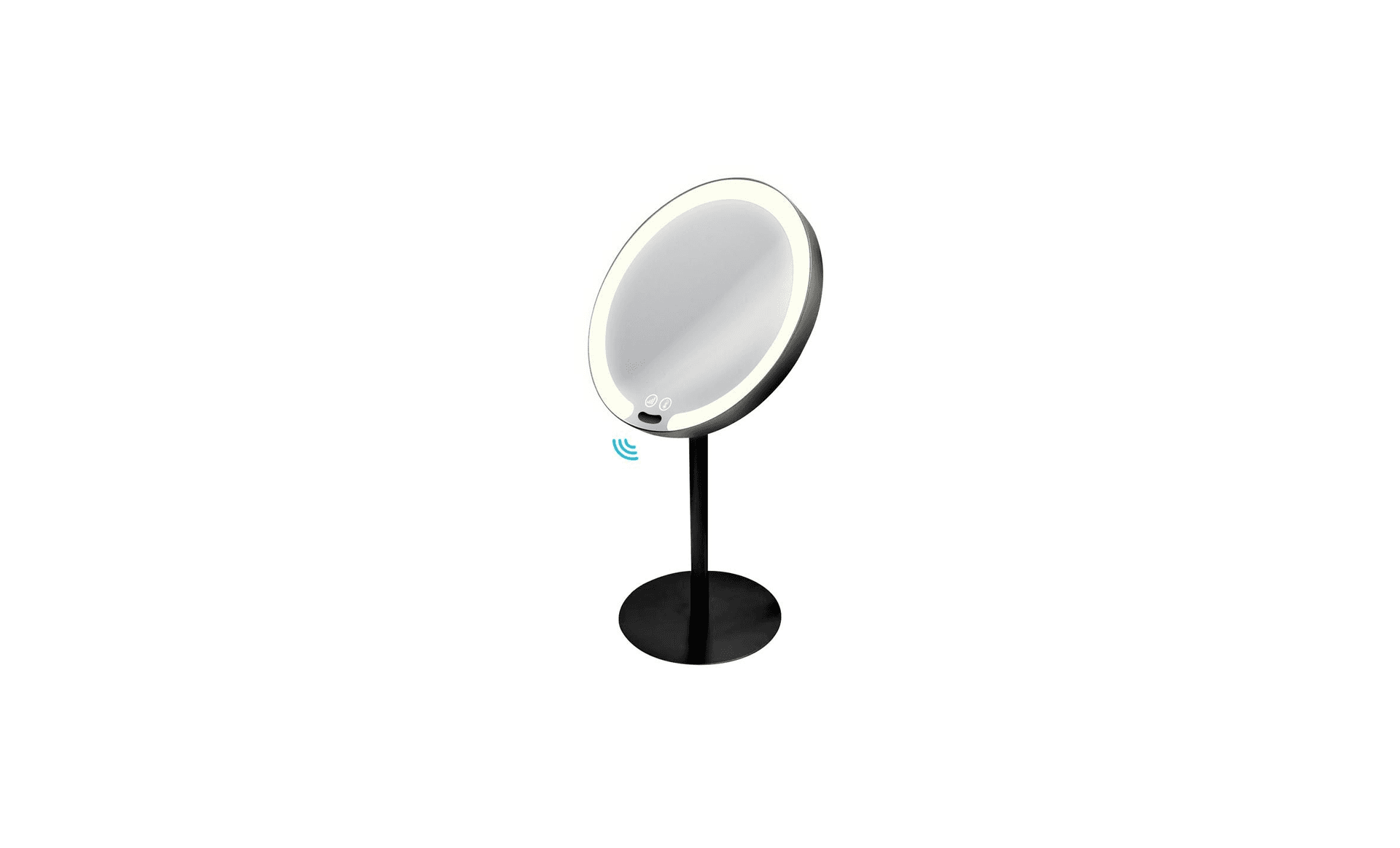 Tabletop Magnifying Sensor LED Mirror - Black