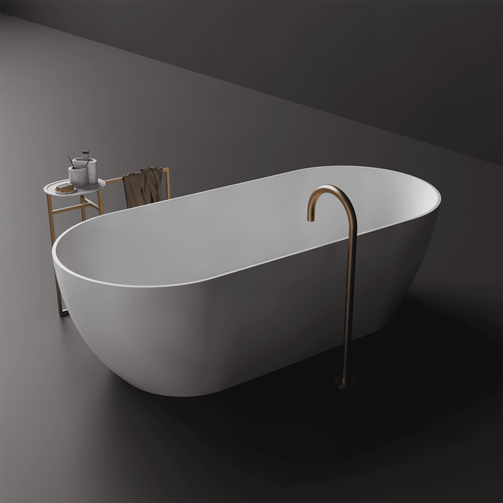 Justina Classic Outdoor Bath 1650mm Extra Wide ST12