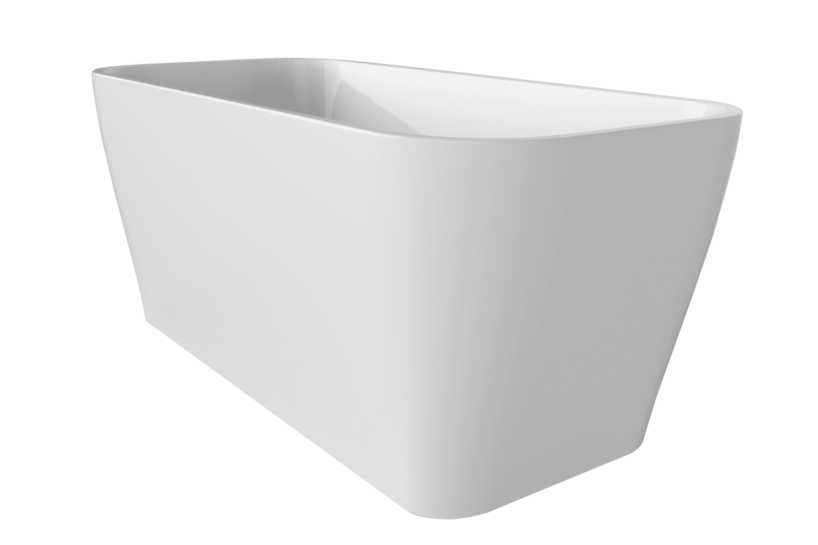 'The Smith' Bath 1700mm Free Standing Gloss White Acrylic