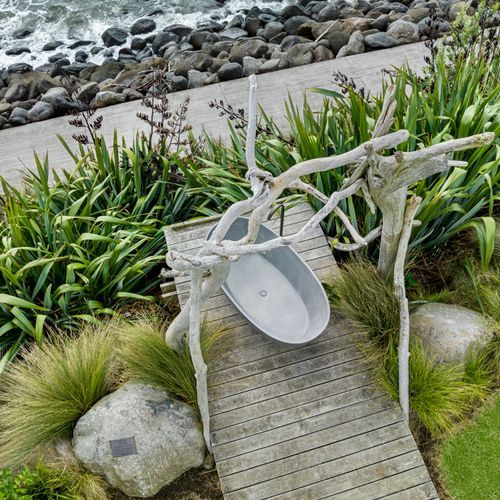 Cora Oval Concrete Outdoor Bath Various sizes & colours