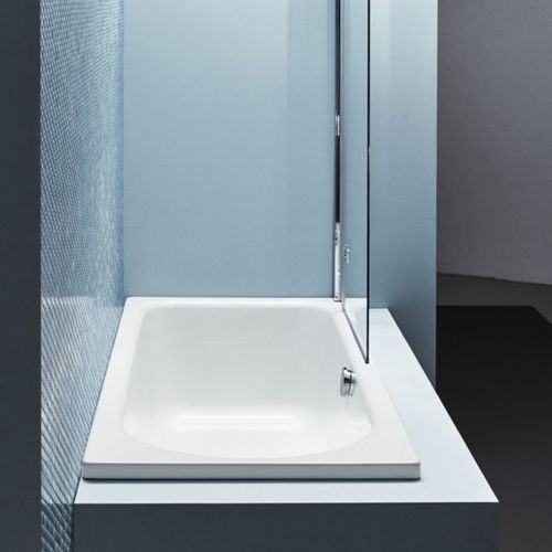 BetteOcean Drop-in Bath (Glazed Titanium Steel)
