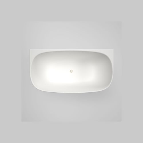 Contura II 1500mm Back to Wall Freestanding Bath  | Matte White