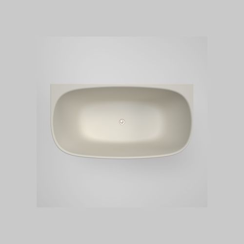 Contura II 1500mm Back to Wall Freestanding Bath  | Matte Clay