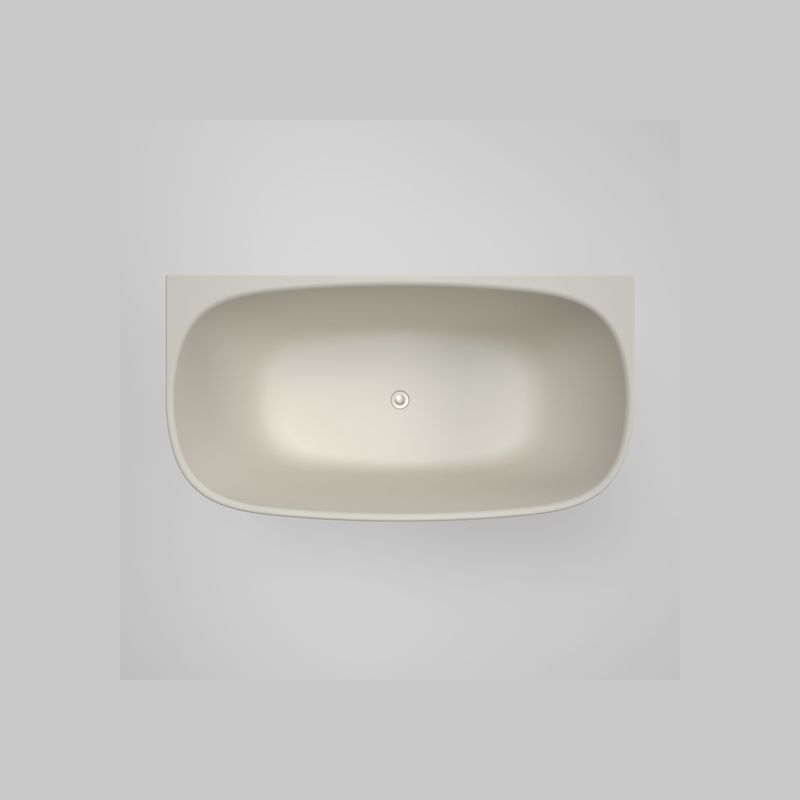 Contura II 1500mm Back to Wall Freestanding Bath | Matte Clay