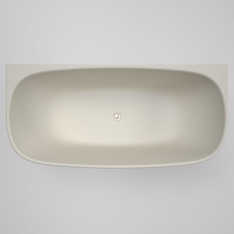 Contura II 1700mm Back to Wall Freestanding Bath  | Matte Clay