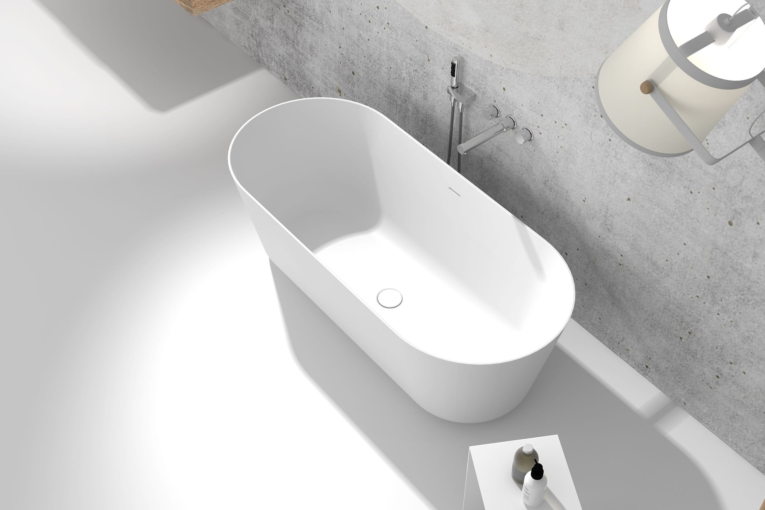 Thin Edge Freestanding Gia Itallii Stone Bath G65160