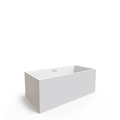 Unika Square W/ Overflow Gloss Bath Tub