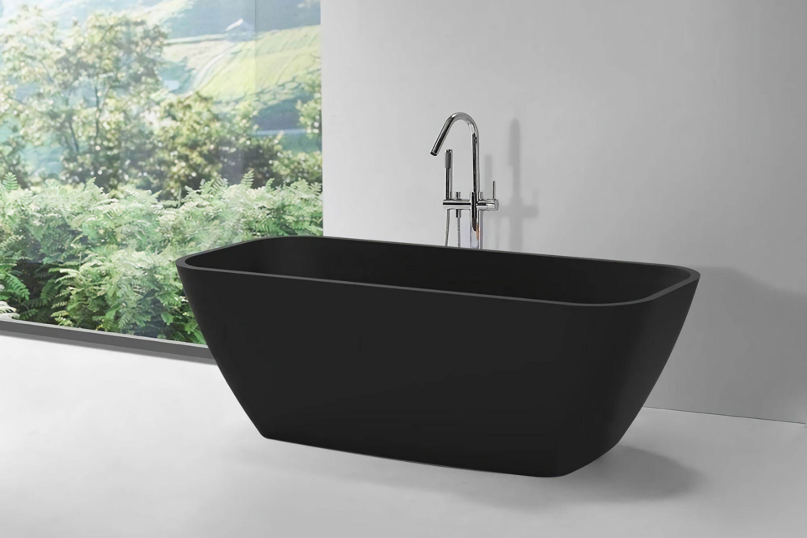 B037 Modern Angular Hugi Bath 1705mm