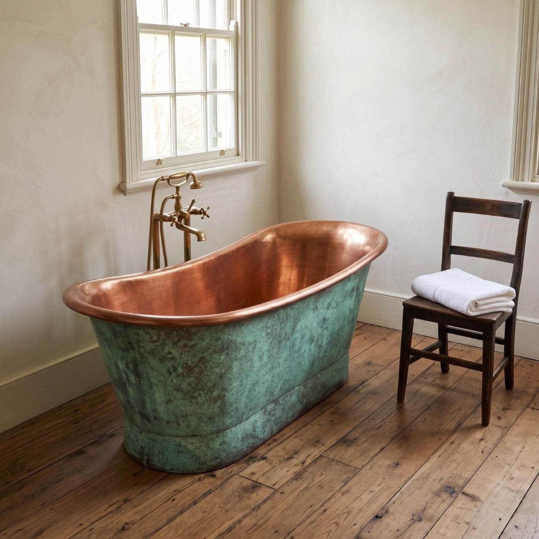 Antique “Vert de Gris” – Copper Bath