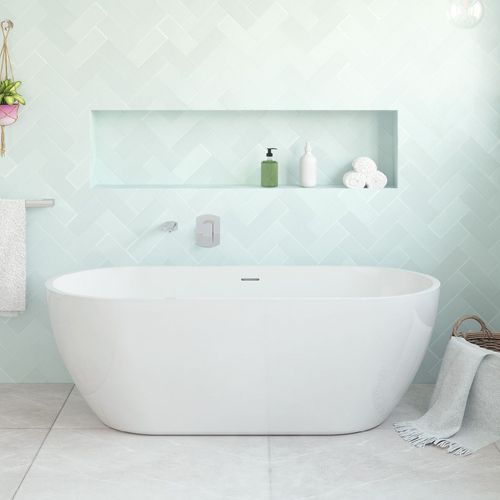 Koko Freestanding Acrylic Bath with Overflow