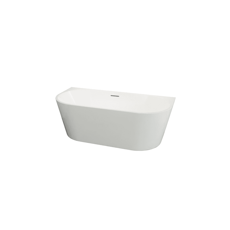 Mila Back to Wall Freestanding Bathtub