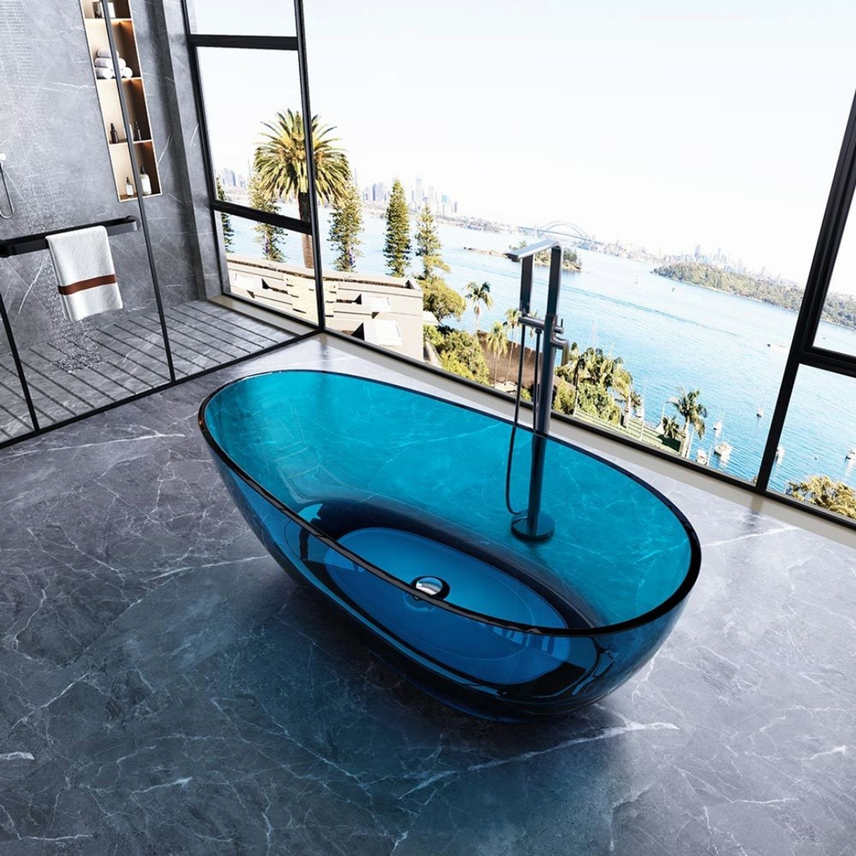 Crystalline Coloured Baths