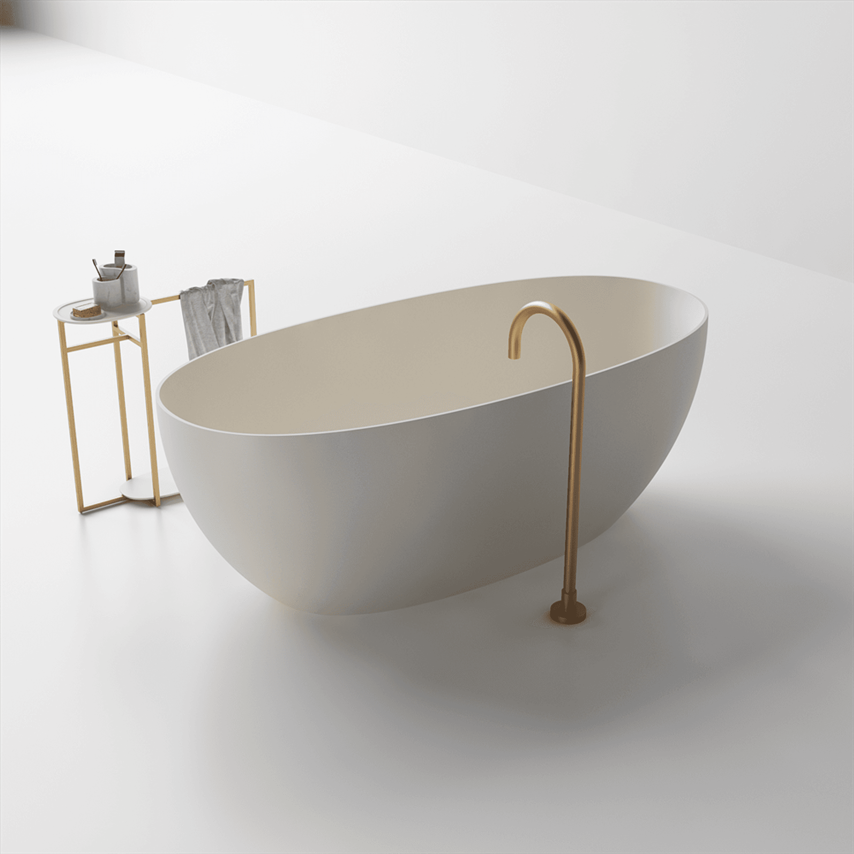 Slimline Grace Lightweight Stone Bath Various Sizes