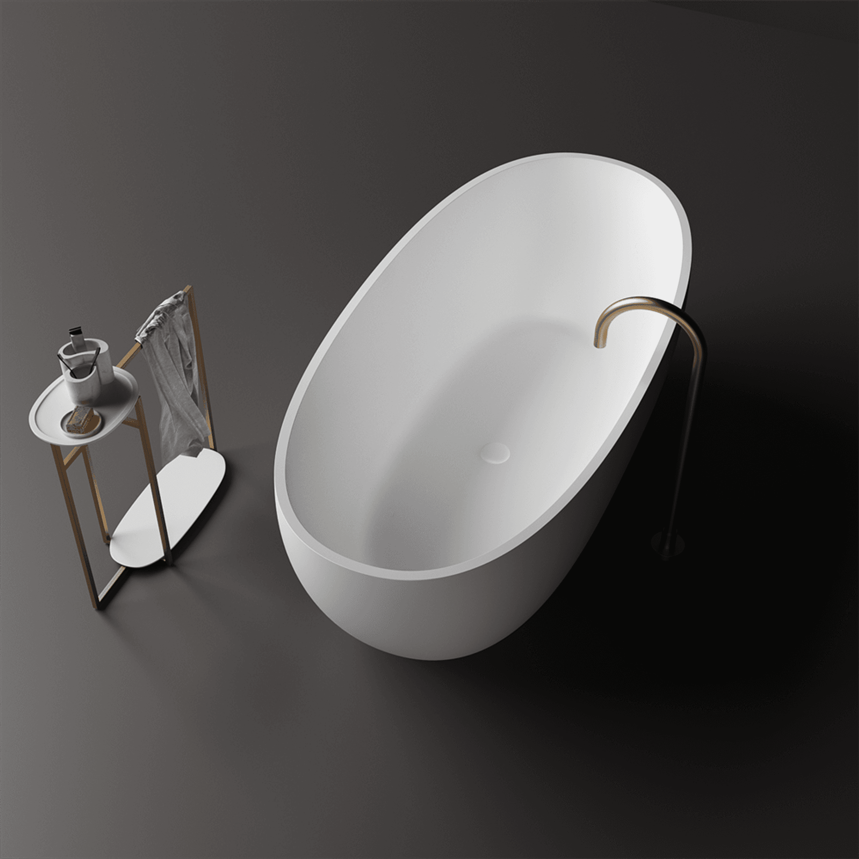 Grace Compact Oval Stone Bath ST39 - Various sizes