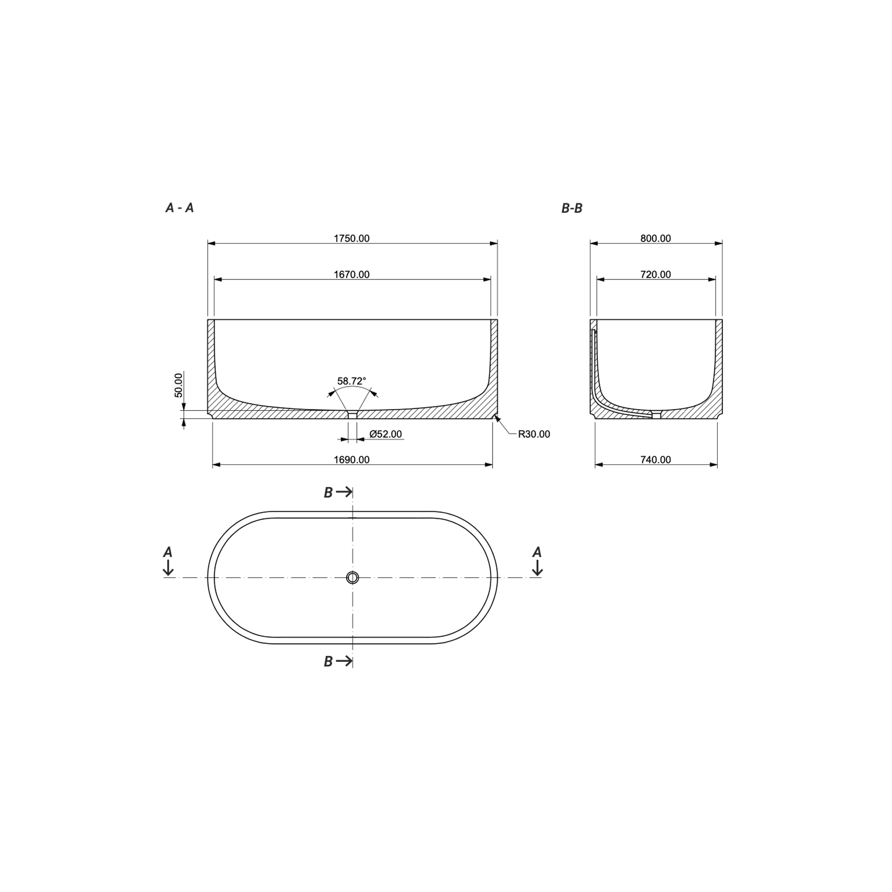 Aqvato Hydra Bathtub