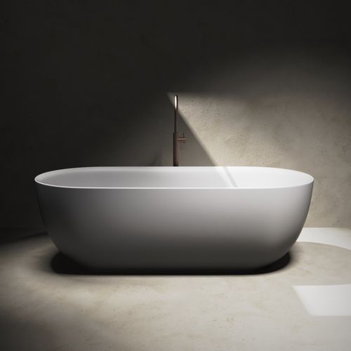 Kurv 1500 Freestanding Bath Matt White