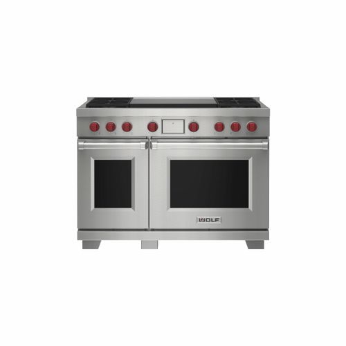 Wolf 122cm Dual Fuel Range - 4 Burners with Infrared