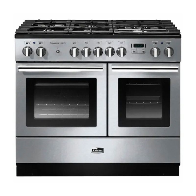 Falcon Professional FX 100cm Dual Fuel Range Cooker - Stainless Steel and Chrome