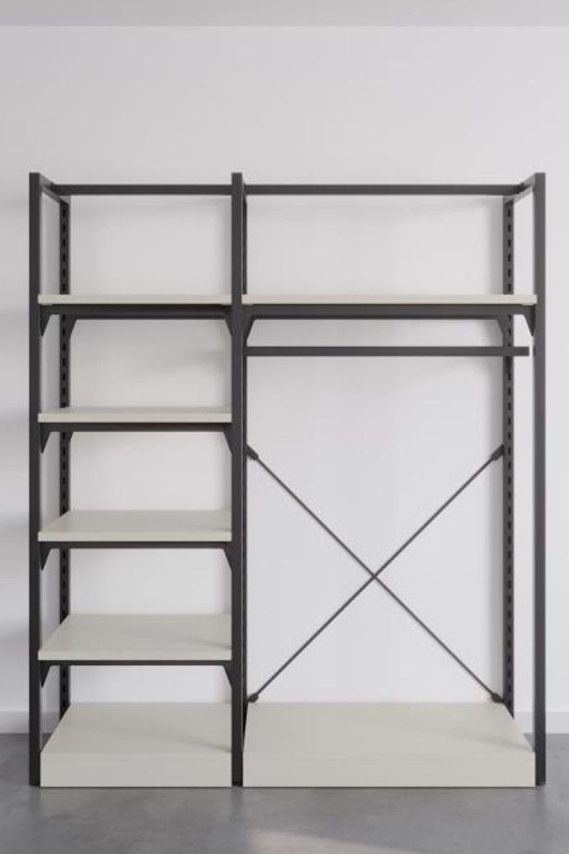 The Fresh White Sneakers Free-Standing Kitset Wardrobe