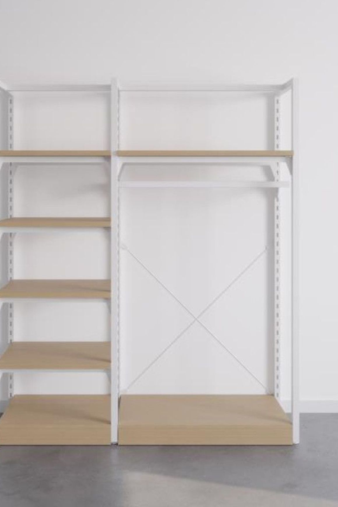 The Fresh White Sneakers Free-Standing Kitset Wardrobe