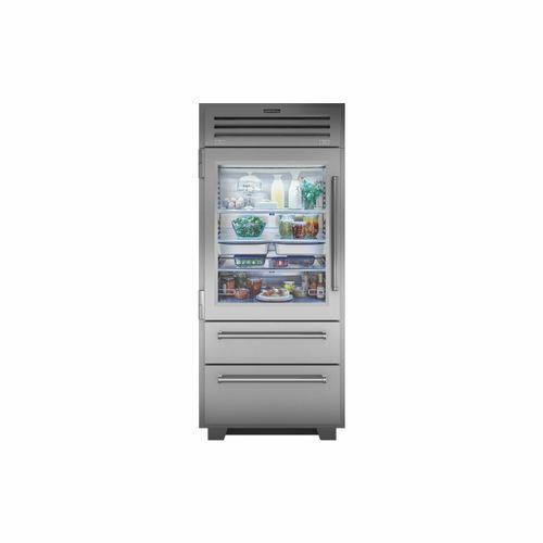 91cm PRO Refrigerator Freezer with Glass Door
