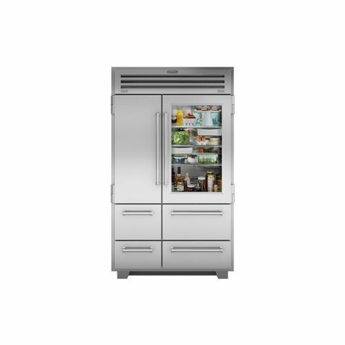 122cm PRO Refrigerator Freezer with Glass Door