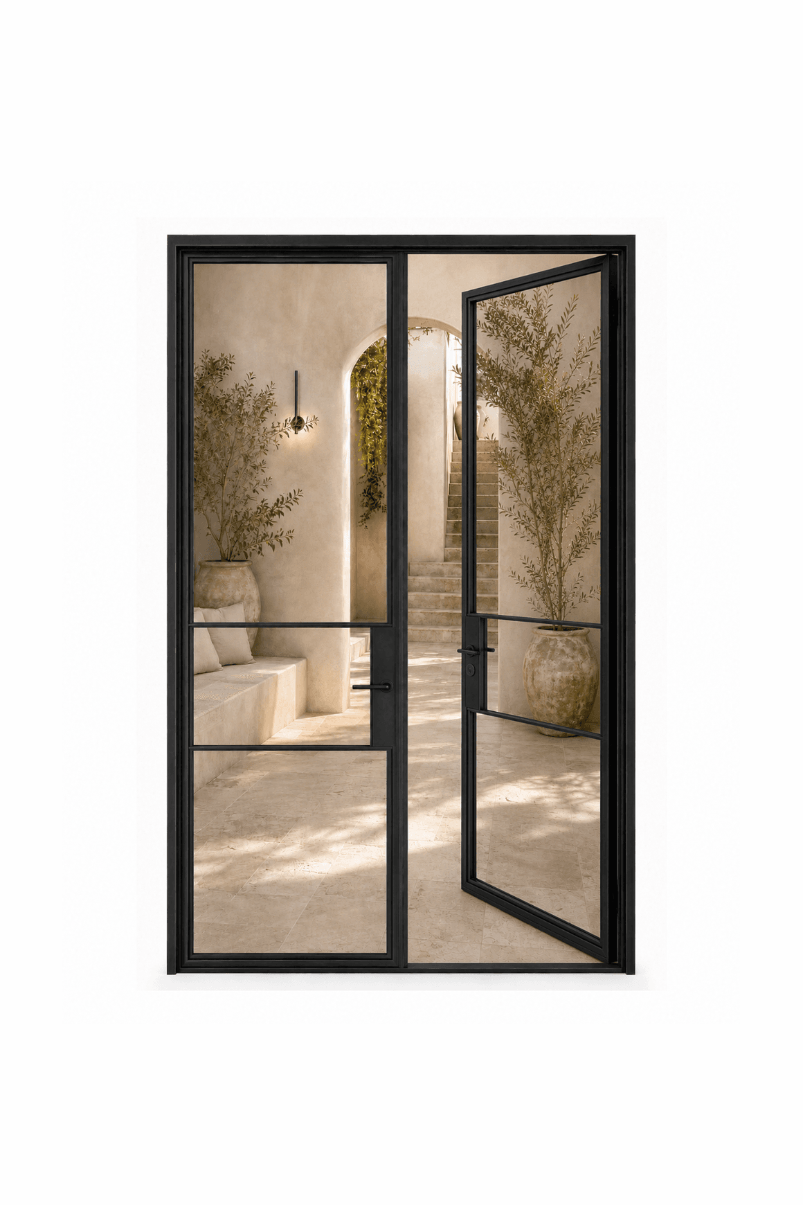 6-Lite Divider Double Door l SD5 l Steel Doors