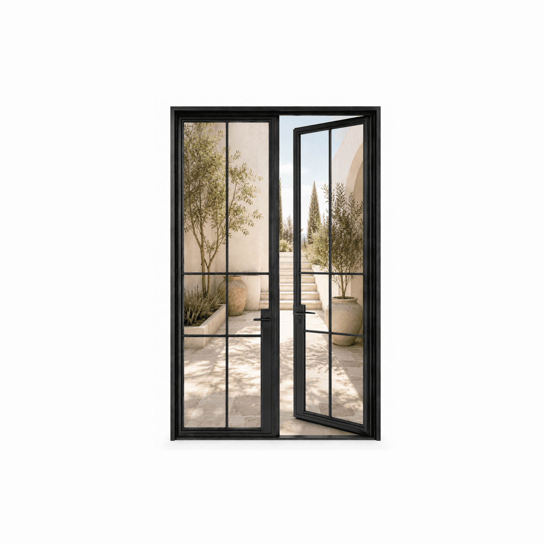 Double French Door — 6-Lite l SD6 l Steel Doors