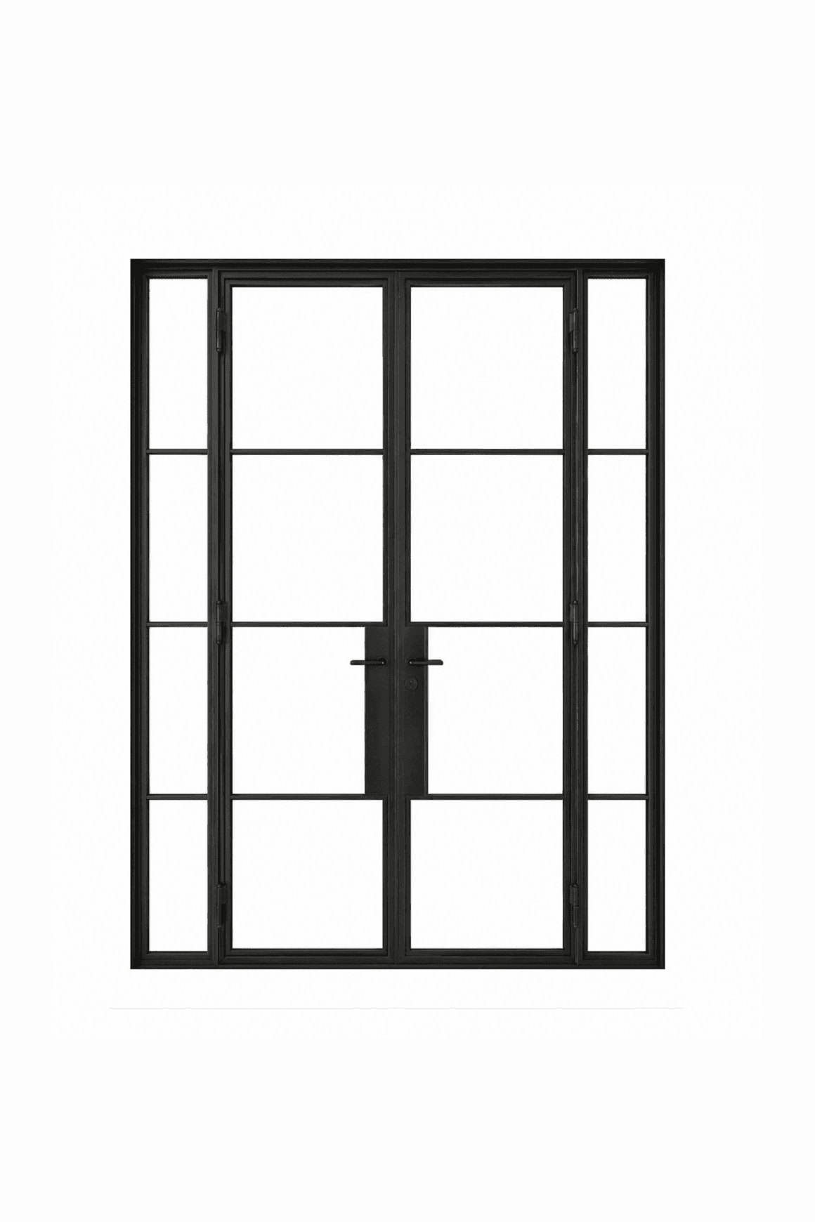 Single Door with Twin Sidelights l SD8 l Steel Doors