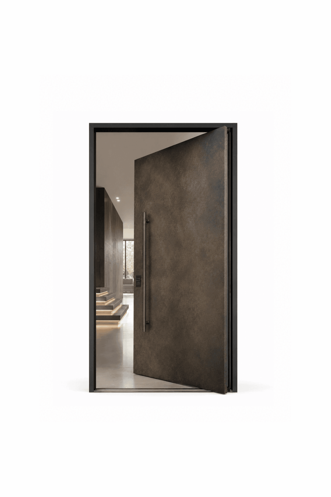 Bronze Patina Pivot Entrance l LE3 l Luxury Entrances